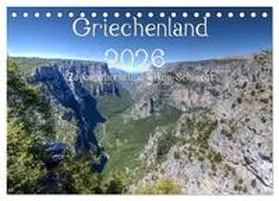 Bob / CALVENDO |  Griechenland 2026 - Zagorochoria und Vikos-Schlucht (Tischkalender 2026 DIN A5 quer), CALVENDO Monatskalender | Sonstiges |  Sack Fachmedien