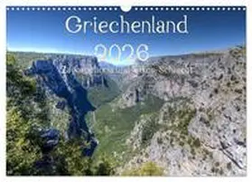 Bob / CALVENDO |  Griechenland 2026 - Zagorochoria und Vikos-Schlucht (Wandkalender 2026 DIN A3 quer), CALVENDO Monatskalender | Sonstiges |  Sack Fachmedien