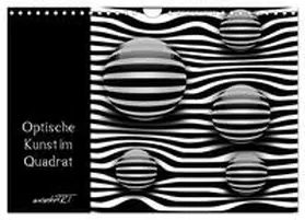 manhART / CALVENDO |  Optische Kunst im Quadrat (Wandkalender 2026 DIN A4 quer), CALVENDO Monatskalender | Sonstiges |  Sack Fachmedien