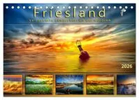 Roder / CALVENDO |  Friesland, verzauberte Landschaft an der Nordsee (Tischkalender 2026 DIN A5 quer), CALVENDO Monatskalender | Sonstiges |  Sack Fachmedien