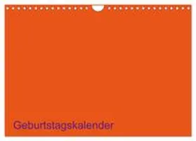 CALVENDO / ist gut |  Bastel-Geburtstagskalender orange / Geburtstagskalender (Wandkalender 2026 DIN A4 quer), CALVENDO Monatskalender | Sonstiges |  Sack Fachmedien