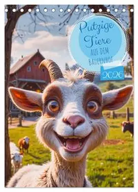 CALVENDO / pixs:sell |  Putzige Tiere - Auf dem Bauernhof (Tischkalender 2026 DIN A5 hoch), CALVENDO Monatskalender | Sonstiges |  Sack Fachmedien