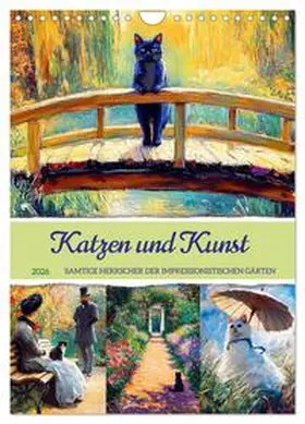Frost / CALVENDO |  Katzen und Kunst - Samtige Herrscher der impressionistischen Gärten (Wandkalender 2026 DIN A4 hoch), CALVENDO Monatskalender | Sonstiges |  Sack Fachmedien
