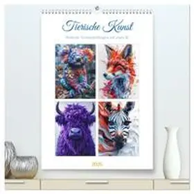 Gierok-Latniak / CALVENDO |  Tierische Kunst (hochwertiger Premium Wandkalender 2026 DIN A2 hoch), Kunstdruck in Hochglanz | Sonstiges |  Sack Fachmedien