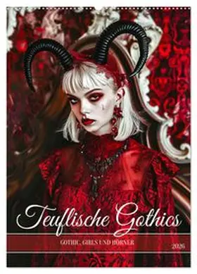 CALVENDO / Frost |  Teuflische Gothics - Gothic, Girls und Hörner (Wandkalender 2026 DIN A2 hoch), CALVENDO Monatskalender | Sonstiges |  Sack Fachmedien