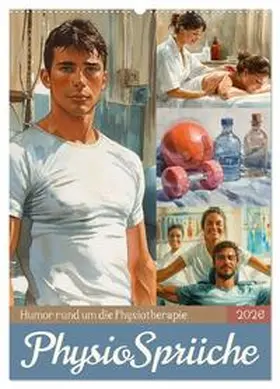 Löwer / CALVENDO |  Physiosprüche (Wandkalender 2026 DIN A2 hoch), CALVENDO Monatskalender | Sonstiges |  Sack Fachmedien