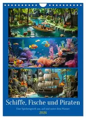 CALVENDO / Waurick |  Schiffe, Fische und Piraten (Wandkalender 2026 DIN A4 hoch), CALVENDO Monatskalender | Sonstiges |  Sack Fachmedien