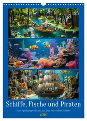 CALVENDO / Waurick |  Schiffe, Fische und Piraten (Wandkalender 2026 DIN A3 hoch), CALVENDO Monatskalender | Sonstiges |  Sack Fachmedien
