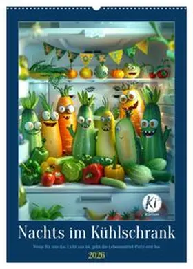 CALVENDO / Waurick |  Nachts im Kühlschrank (Wandkalender 2026 DIN A2 hoch), CALVENDO Monatskalender | Sonstiges |  Sack Fachmedien