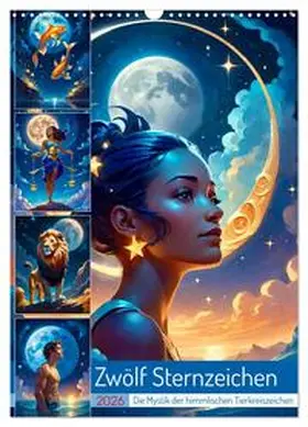 Lehmann / CALVENDO |  Zwölf Sternzeichen (Wandkalender 2026 DIN A3 hoch), CALVENDO Monatskalender | Sonstiges |  Sack Fachmedien