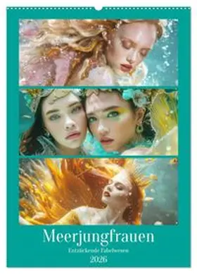 CALVENDO / Brunner-Klaus |  Meerjungfrauen - Entzückende Fabelwesen (Wandkalender 2026 DIN A2 hoch), CALVENDO Monatskalender | Sonstiges |  Sack Fachmedien