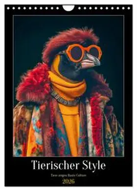 Schrader / CALVENDO |  Tierischer Style (Wandkalender 2026 DIN A4 hoch), CALVENDO Monatskalender | Sonstiges |  Sack Fachmedien