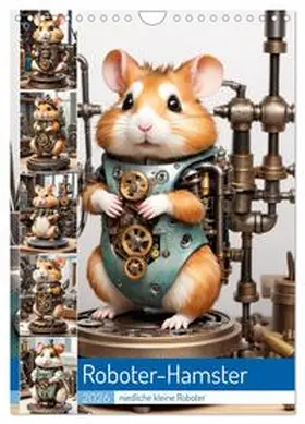 Hinz / CALVENDO |  Roboter-Hamster - niedliche kleine Roboter (Wandkalender 2026 DIN A4 hoch), CALVENDO Monatskalender | Sonstiges |  Sack Fachmedien