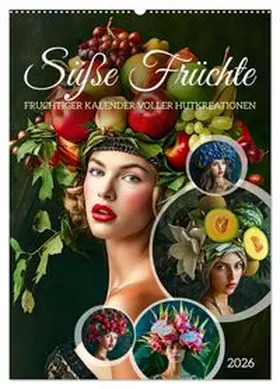 CALVENDO / Frost |  Süße Früchte - Fruchtiger Kalender voller Hutkreationen (Wandkalender 2026 DIN A2 hoch), CALVENDO Monatskalender | Sonstiges |  Sack Fachmedien