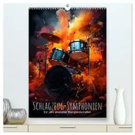 CALVENDO / artefacti |  Schlagzeug-Symphonien: Ein Jahr abstrakter Klanglandschaften (hochwertiger Premium Wandkalender 2026 DIN A2 hoch), Kunstdruck in Hochglanz | Sonstiges |  Sack Fachmedien