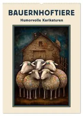 CALVENDO / Krätschmer |  Bauernhoftiere - Humorvolle Karikaturen (Wandkalender 2026 DIN A2 hoch), CALVENDO Monatskalender | Sonstiges |  Sack Fachmedien
