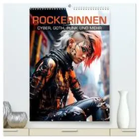 CALVENDO / Viola |  ROCKERINNEN Cyber, Goth, Punk und mehr (hochwertiger Premium Wandkalender 2026 DIN A2 hoch), Kunstdruck in Hochglanz | Sonstiges |  Sack Fachmedien