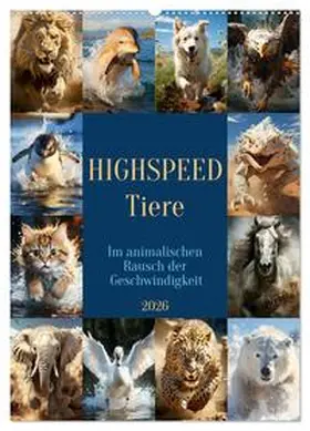 CALVENDO / Illgen |  Highspeed Tiere (Wandkalender 2026 DIN A2 hoch), CALVENDO Monatskalender | Sonstiges |  Sack Fachmedien