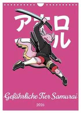 CALVENDO / Schmidt |  Gefährliche Tier Samurai (Wandkalender 2026 DIN A4 hoch), CALVENDO Monatskalender | Sonstiges |  Sack Fachmedien