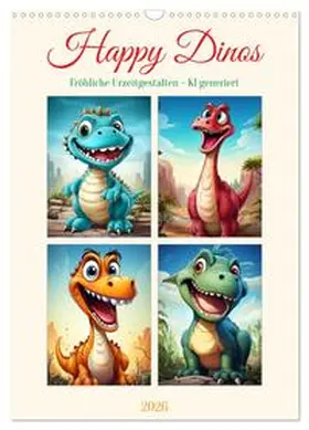 CALVENDO / Illgen |  Happy Dinos (Wandkalender 2026 DIN A3 hoch), CALVENDO Monatskalender | Sonstiges |  Sack Fachmedien