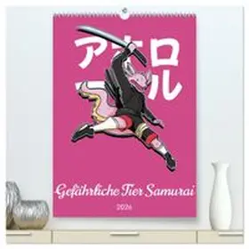 CALVENDO / Schmidt |  Gefährliche Tier Samurai (hochwertiger Premium Wandkalender 2026 DIN A2 hoch), Kunstdruck in Hochglanz | Sonstiges |  Sack Fachmedien