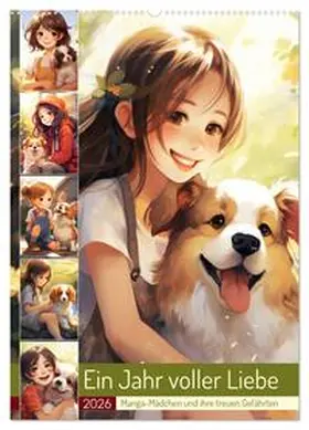 CALVENDO / Hurley |  Ein Jahr voller Liebe. Manga-Mädchen und ihre treuen Gefährten (Wandkalender 2026 DIN A2 hoch), CALVENDO Monatskalender | Sonstiges |  Sack Fachmedien
