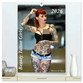Talmon / CALVENDO |  Beauty Tattoo Girls 2026 (hochwertiger Premium Wandkalender 2026 DIN A2 hoch), Kunstdruck in Hochglanz | Sonstiges |  Sack Fachmedien