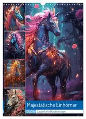 Gierok-Latniak / CALVENDO |  Majestätische Einhörner (Wandkalender 2026 DIN A3 hoch), CALVENDO Monatskalender | Sonstiges |  Sack Fachmedien