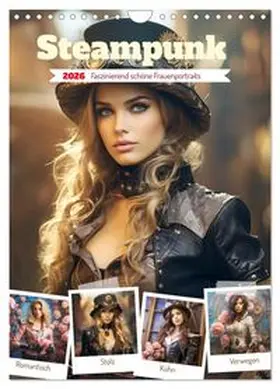 CALVENDO / Hurley |  Steampunk. Faszinierend schöne Frauenportraits (Wandkalender 2026 DIN A4 hoch), CALVENDO Monatskalender | Sonstiges |  Sack Fachmedien