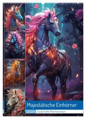 Gierok-Latniak / CALVENDO |  Majestätische Einhörner (Wandkalender 2026 DIN A2 hoch), CALVENDO Monatskalender | Sonstiges |  Sack Fachmedien