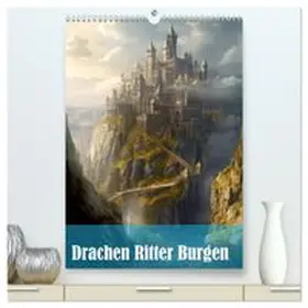 CALVENDO / Brunner-Klaus |  Drachen Ritter Burgen (hochwertiger Premium Wandkalender 2026 DIN A2 hoch), Kunstdruck in Hochglanz | Sonstiges |  Sack Fachmedien