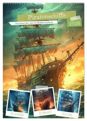 Gierok-Latnaik / CALVENDO |  Piratenschiffe (Wandkalender 2026 DIN A2 hoch), CALVENDO Monatskalender | Sonstiges |  Sack Fachmedien