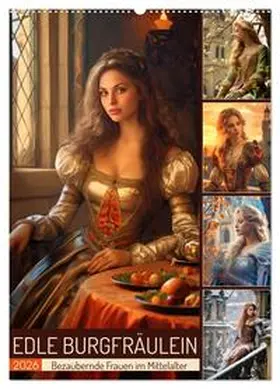 Löwer / CALVENDO |  Edle Burgfräulein (Wandkalender 2026 DIN A2 hoch), CALVENDO Monatskalender | Sonstiges |  Sack Fachmedien