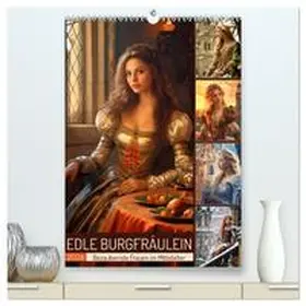 Löwer / CALVENDO |  Edle Burgfräulein (hochwertiger Premium Wandkalender 2026 DIN A2 hoch), Kunstdruck in Hochglanz | Sonstiges |  Sack Fachmedien