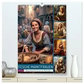 Löwer / CALVENDO |  Fesche Marktfrauen (hochwertiger Premium Wandkalender 2026 DIN A2 hoch), Kunstdruck in Hochglanz | Sonstiges |  Sack Fachmedien