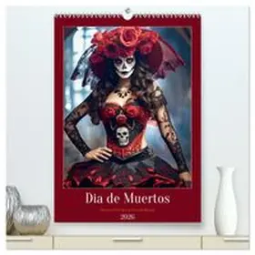 CALVENDO / Frost |  Dia de Muertos Kreative Porträts in Festanlehnung (hochwertiger Premium Wandkalender 2026 DIN A2 hoch), Kunstdruck in Hochglanz | Sonstiges |  Sack Fachmedien