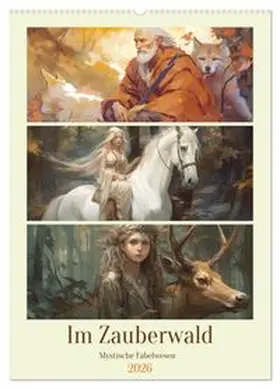 CALVENDO / Hurley |  Im Zauberwald. Mystische Fabelwesen (Wandkalender 2026 DIN A2 hoch), CALVENDO Monatskalender | Sonstiges |  Sack Fachmedien