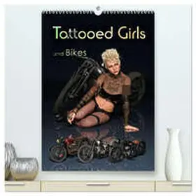 Reinecke / CALVENDO |  Tattooed Girls and Bikes (hochwertiger Premium Wandkalender 2026 DIN A2 hoch), Kunstdruck in Hochglanz | Sonstiges |  Sack Fachmedien