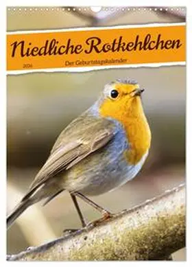 Löwer / CALVENDO |  Niedliche Rotkehlchen (Wandkalender 2026 DIN A3 hoch), CALVENDO Monatskalender | Sonstiges |  Sack Fachmedien
