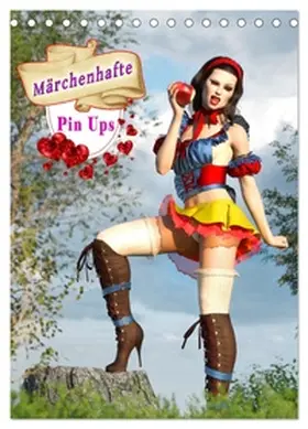 Schröder / CALVENDO |  Märchenhafte Pin Ups (Tischkalender 2026 DIN A5 hoch), CALVENDO Monatskalender | Sonstiges |  Sack Fachmedien