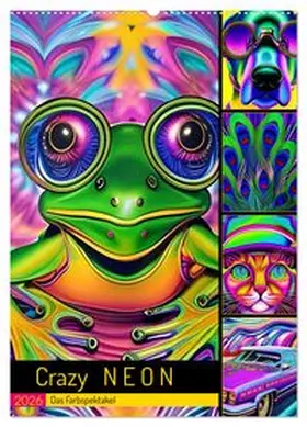 CALVENDO / Illgen |  Crazy Neon - Das Farbspektakel (Wandkalender 2026 DIN A2 hoch), CALVENDO Monatskalender | Sonstiges |  Sack Fachmedien