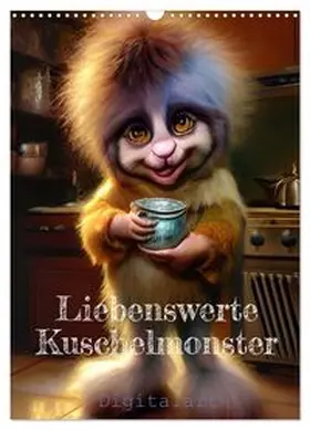 CALVENDO / Illgen |  Liebenswerte Kuschelmonster - Digitalart (Wandkalender 2026 DIN A3 hoch), CALVENDO Monatskalender | Sonstiges |  Sack Fachmedien