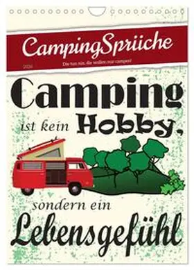 Löwer / CALVENDO |  CampingSprüche (Wandkalender 2026 DIN A4 hoch), CALVENDO Monatskalender | Sonstiges |  Sack Fachmedien