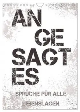 CALVENDO / B-B Müller |  Angesagtes-Sprüche für alle Lebenslagen (Wandkalender 2026 DIN A4 hoch), CALVENDO Monatskalender | Sonstiges |  Sack Fachmedien