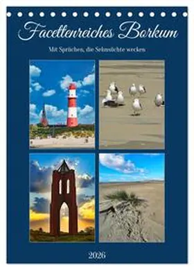 Kleemann / CALVENDO |  Facettenreiches Borkum (Tischkalender 2026 DIN A5 hoch), CALVENDO Monatskalender | Sonstiges |  Sack Fachmedien