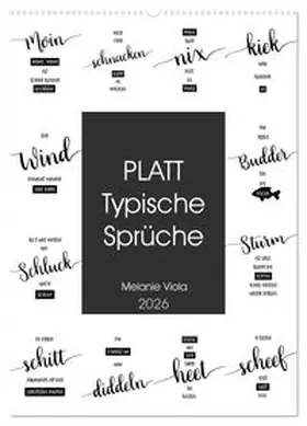 CALVENDO / Viola |  PLATT Typische Sprüche (Wandkalender 2026 DIN A2 hoch), CALVENDO Monatskalender | Sonstiges |  Sack Fachmedien