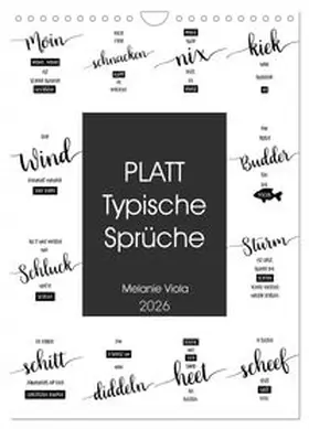 CALVENDO / Viola |  PLATT Typische Sprüche (Wandkalender 2026 DIN A4 hoch), CALVENDO Monatskalender | Sonstiges |  Sack Fachmedien