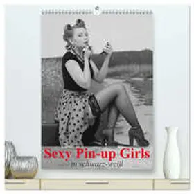 Stanzer / CALVENDO |  Sexy Pin-up Girls in schwarz-weiß (hochwertiger Premium Wandkalender 2026 DIN A2 hoch), Kunstdruck in Hochglanz | Sonstiges |  Sack Fachmedien