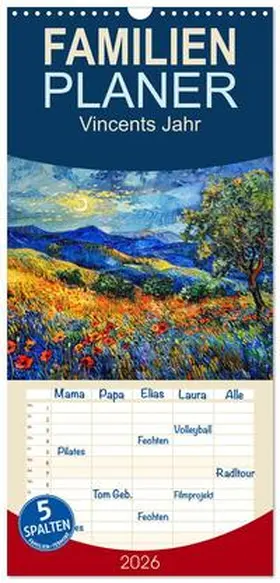 Löwer / CALVENDO |  Familienplaner 2026 - Vincents Jahr mit 5 Spalten (Wandkalender, 21 x 45 cm) CALVENDO | Sonstiges |  Sack Fachmedien