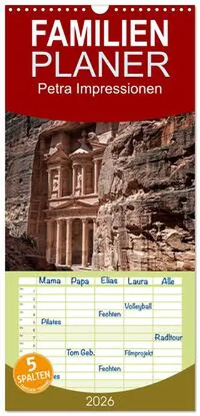 Bailey / CALVENDO |  Familienplaner 2026 - Petra Impressionen mit 5 Spalten (Wandkalender, 21 x 45 cm) CALVENDO | Sonstiges |  Sack Fachmedien